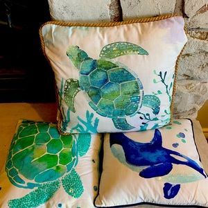 PotteryBarn Teen Sea Creature Pillows